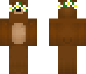 bear with flower crown