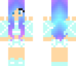 simple girl - blue and purple