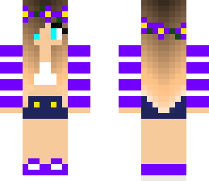purple flower girl 2
