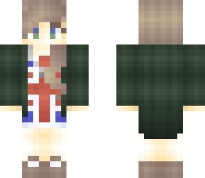 british flag girl