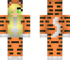 blond tiger girl