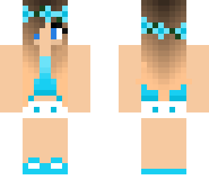 blue flower girl
