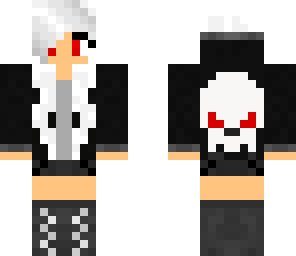 edited skull girl