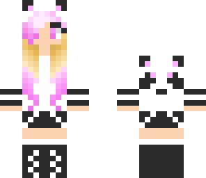 pink ombre panda