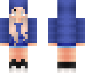 blue hoodie girl