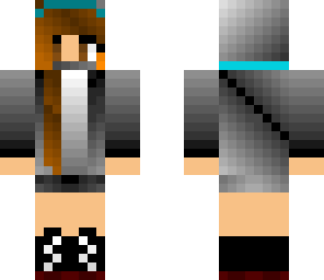 metalic hoodie girl
