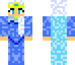 elsa in snow dress