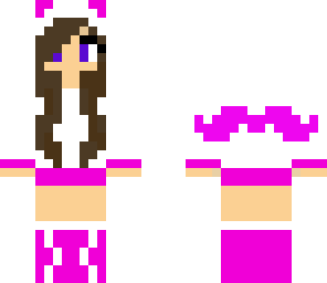 pink mustache girl