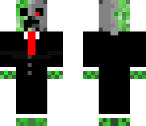 robot creeper in tux