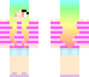 rainbow haired girl