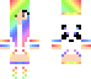 rainbow panda girl