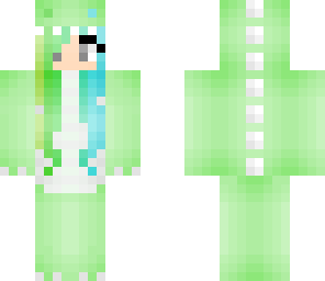 green dino girl