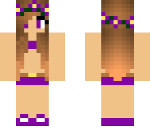 purple flower girl