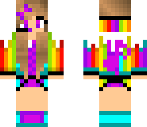 music girl colurful