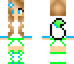 green blue werewolfgirl