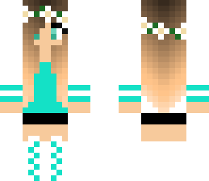 cool blue and white girl