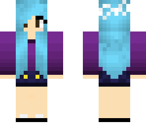 cozy blue girl