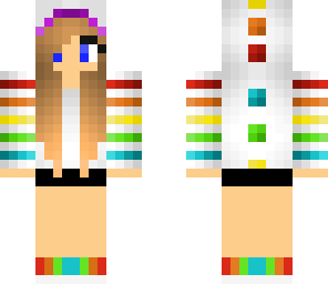 rainbow dino girl edited