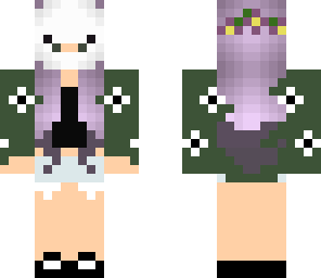 purple summer girl with cry mask