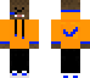bacca in orange hoodie