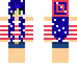 patriotic girl