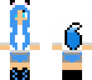 blue wolf girl edit