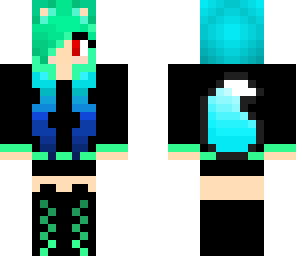 aqua wolf girl