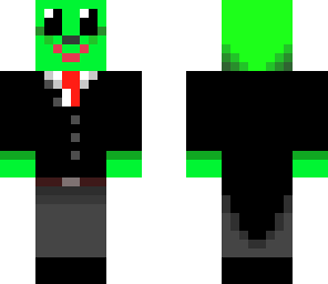 green man in suit