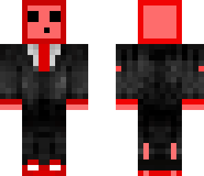 red slime in a tux 
