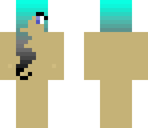 turquoise hair template