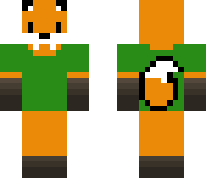 fox with a t-shirt