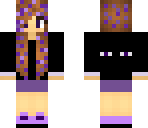 edit ender girl purple dust hair