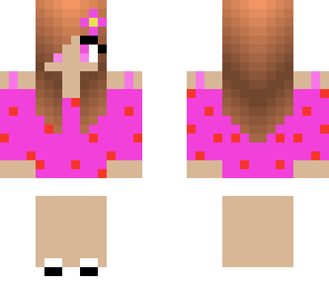 pink girl with red polka dots