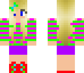 colorful party girl
