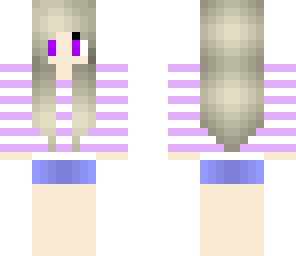 unfinished stripe shirt girl