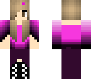 girl in a pink dress