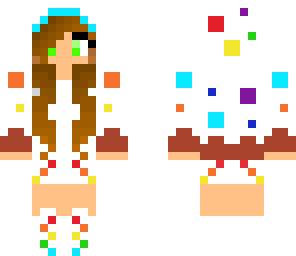 rainbow cake girl
