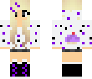 purple and black cupcake girl