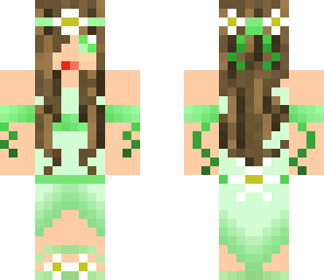 green flower girl
