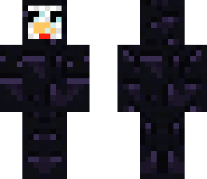 little chick in a obsidian space suit