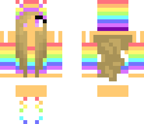 rainbow girl with poots