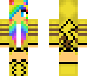 rainbow pikachu girl