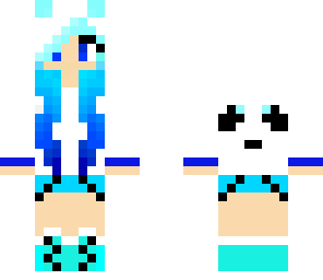 blue panda girl