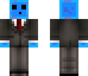blue slime in tux