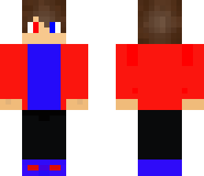 red and blue boy