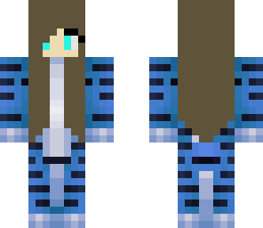 blue cat girl