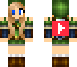 girl link with youtube logo