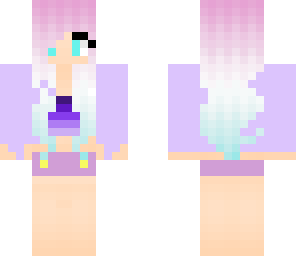 hot purple pink and blue  girl
