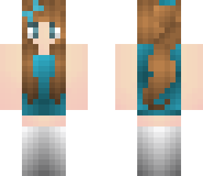 pretty blue dress girl