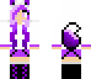 cute purple fox girl